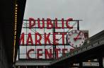 Pike Public Market, o famoso mercado de Seattle, no estado de Washington, nos Estados Unidos